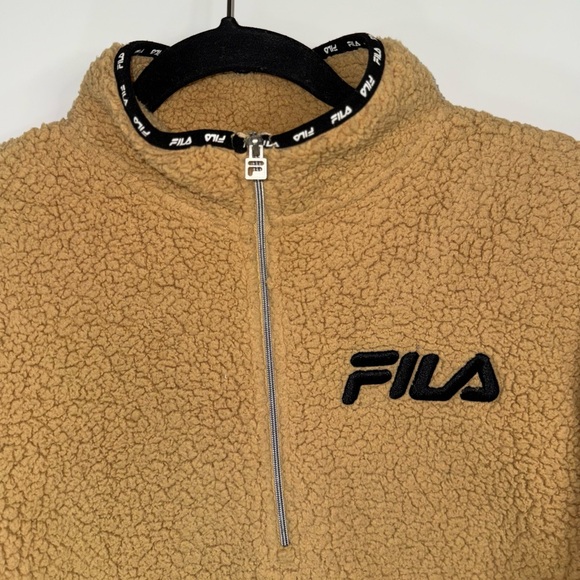#23 FILA Women's Sherpa Teddy Fleece Sweatshirt - L - Picture 4 of 15